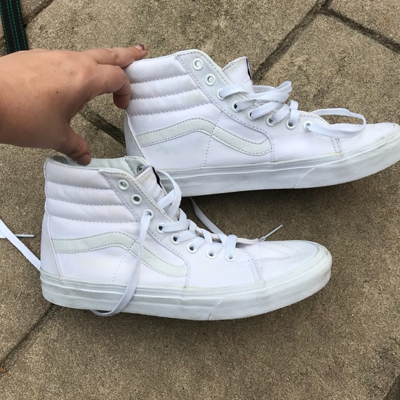 vans high tops womens white